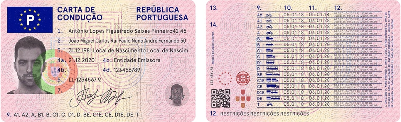 Alterações na Carta de Condução
